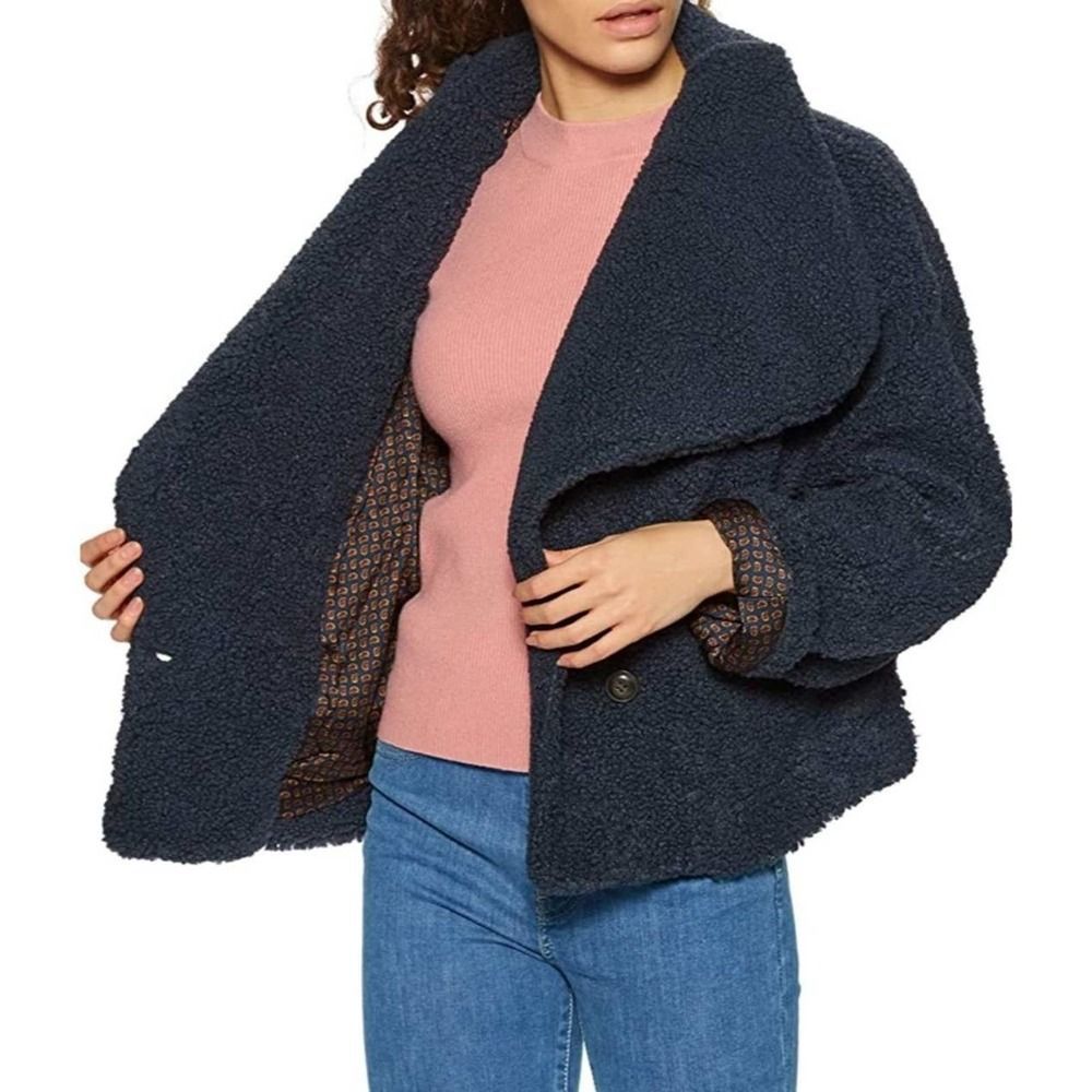 FREE PEOPLE IZZY WRAP TEDDY JACKET